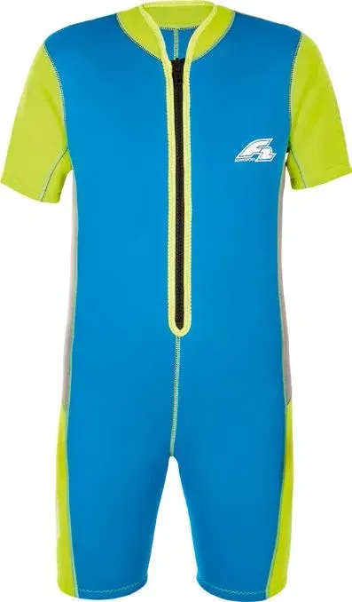 Neoprenanzug » Neoprene Kids Shorty«, Bitte beachten Sie die Größentabelle., 35029200-122 gelbgrün/türkis