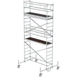 Günzburger MUNK Alu-Rollgerüst mit Fahrbalken Plattformen im 2m-Abstand Plattform-Höhe 4,45 m Länge 2,45 m