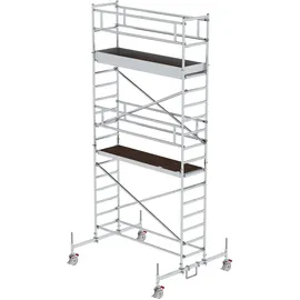 Günzburger MUNK Alu-Rollgerüst mit Fahrbalken Plattformen im 2m-Abstand Plattform-Höhe 4,45 m Länge 2,45 m