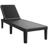 vidaXL 4-fach Verstellbare Sonnenliege 155,5x57x28 cm Polypropylen