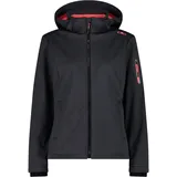 CMP Damen Jacket Zip Hood titanio mel-red fluo