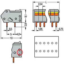 WAGO GmbH &amp; Co. KG Leiterplattenklemme 218-520