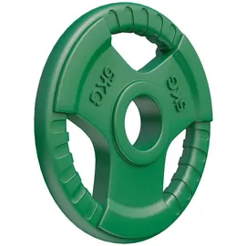 Gorilla Sports Hantelscheibe 5 kg Gummi grün