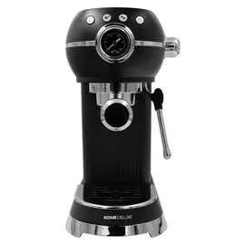 Home Deluxe EXQUISITE Espressomaschine schwarz inkl. Milchdüse, Siebträgermaschine, Siebträger