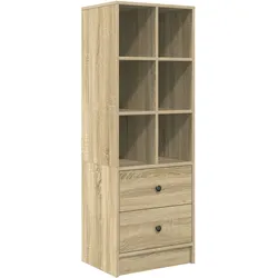 vidaXL Sonoma-Eiche Regal Sonoma-Eiche MDF Groß Regal Rechteckig