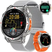 GPS Smartwatch Herren Sportuhr Fitnessuhr:1,7" AMOLED Display mit Bluetooth Anrufe/ChatGPT/3ATM/100+Sportmodi Outdoor Smart Watch mit Herzfrequenz Schlafmonitor Schrittzähler Kompatibel Android iOS
