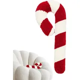 Siuwddee Zuckerstangen Kissen, Kissen Zuckerstange, Weihnachten Zuckerstangen Kissen, Plüsch Zuckerstange, Kissen Zuckerstangenform, Weihnachtskissen Für Sofa, Bett, Couch, Schlafzimmer