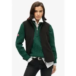 Superdry für Damen. W5011913A Weste Active schwarz (XXS), Lässig, Recyceltes Polyester, Nachhaltig