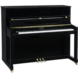 Session Original Frankfurt 122 Klavier Schwarz Hochglanz mit Silent System - Klavier