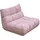 KAWOLA Drehsessel VIVIEN Cord 80 x 90 x 90 cm Rosa drehbar