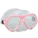 Taucherbrille, Silikon-Verstellbarer Riemen, Unterwasserbrille, Klare Sicht, Breite Anwendbarkeit für Erwachsene Zum Schnorcheln (Rosa)