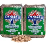 30kg KSV FLAME Buchen-Pellets aus Buchenholz für Grill, Smoker, Räucherofen