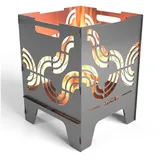 Mocavi Feuerschale Feuerkorb Identity 52 cm Edelrost zerlegbar grau