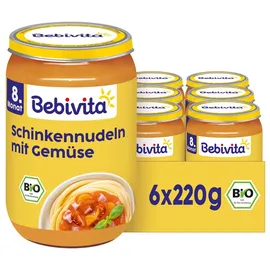 Bebivita Schinkennudeln mit Gemüse 6 x 220 g