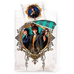 Carbotex Phantastische Tierwesen / Fantastic Beasts - Bettwäsche 140x200cm