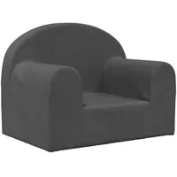 vidaXL Kindersofa Anthrazit Weich Plüsch