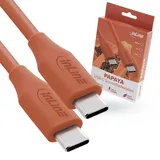 InLine USB 2.0 Kabel USB-C Schnellladekabel, 100W, Papaya (orange), 35891O