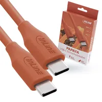 InLine USB 2.0 Kabel USB-C Schnellladekabel, 100W, Papaya (orange), 35891O