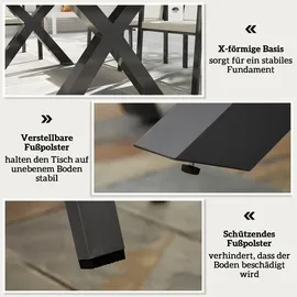 Outsunny Sitzgruppe 7-tlg. grau