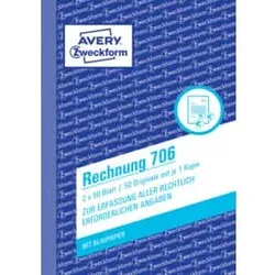 Rechnung A6/2x50BL ZWECKFORM 706