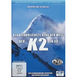 Der gefährlichste Berg der Welt - Der K2 in 3D (inkl. 2D/anaglyphe 3D-Version) (+ 2 3D-Brillen)