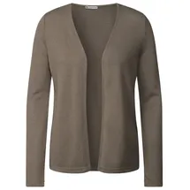 STREET ONE Damen A322908 Strick-Look Jacke, Stone Brown, 34 - 34