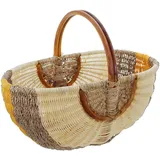 Frank Flechtwaren Einkaufskorb orange/natur