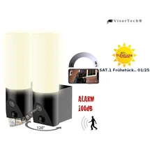 VisorTech WLAN-2K-Kamera Schwarz