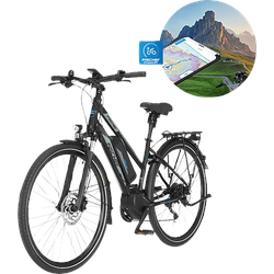 FISCHER VIATOR ETD 1861 Trekkingrad (Laufradgröße: 28 Zoll, Damen-Rad, 557 Wh, Schwarz matt)
