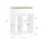 SoBuy ASK10 Aktenschrank 63 x 40 x 88 cm weiß