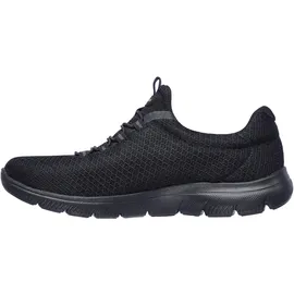 SKECHERS Summits Top Player Damen Sneaker, Black Mesh Trim, 35 EU