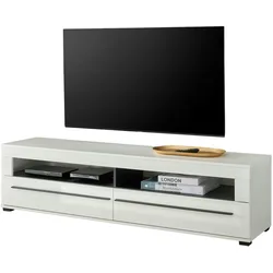 Furn.Design TV-Lowboard in Hochglanz weiß TV-Unterteil 180 x 47 cm Design-D