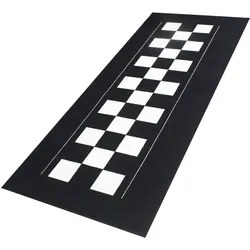 Motorradteppich Checker Board Werkstatt Garagenmatte