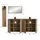 Möbel Boss STATION Garderobenkombination 258x192x37 cm braun