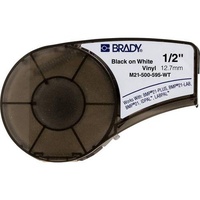 Brady Brady, M21-500-595-WT-BK, 12,7mm, Länge 6,4m, schwarz auf weiß, Vinyl,