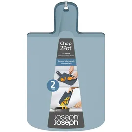 Joseph Joseph Chop2Pot Plus Schneidebrett-Set Kunststoff 2 38 x 21 x 3 cm Blau