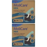 Molicare men Absorbent underwear+5 Pads Gr.M 2x 2x1 St