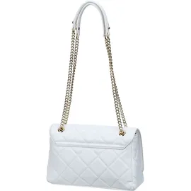 Valentino Ocarina Schultertasche Kunstleder Gold/Weiß