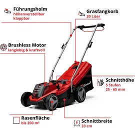 Einhell GE-CM 18/33 Li inkl. 1 x 4,0 Ah