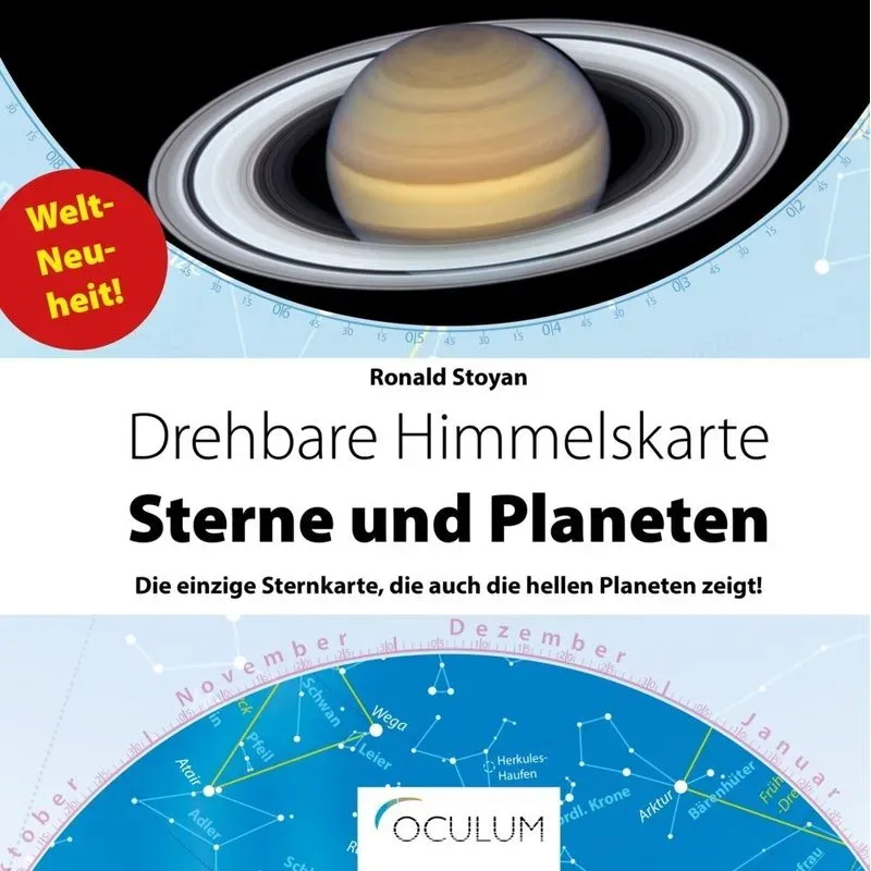 Drehbare Himmelskarte Sterne & Planeten - Ronald Stoyan  Karte (im Sinne von Landkarte)