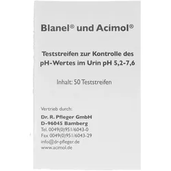 Teststreifenheft zur Bestimmung des Urin pH-Wertes