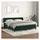 vidaXL Boxspringbett 180 x 200 cm Dunkelgrün