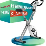 Ultrasport F-Bike Folding Exercise Bike - Extra Silent with Relax Foam Seat and LCD Display - Exercise Bikes for Home Use, Exercise Bike Foldable, Indoor Bike, Stationary Bike (pink)