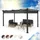 Blumfeldt Pavillon 3 x 4 m Grau