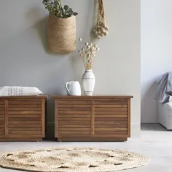 Truhe aus Akazienholz Loggia 80