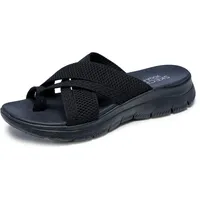 Skechers Damen Summits-Fantasy Walk Sportsandale, Schwarz/Schwarz, 38 EU - 38 EU