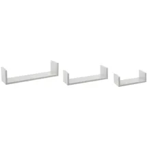 Five Wandregal 3er Weiß