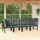 vidaXL Garten-Lounge-Set 4-tlg. schwarz/grau