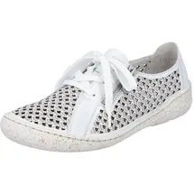 Rieker Schnürschuh Damen Weiß 37