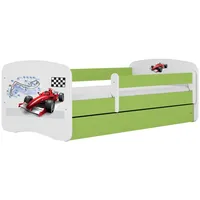 Raumhirsch furniture Kinderbett, Grün, Holzwerkstoff, Holzwerkstoff, 1 Schubladen, 80x180